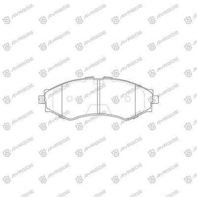 D11124m bremsuklossar fyrir Daewoo Cielo 19